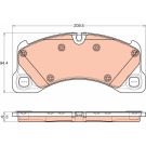 GDB1969 Bremsbelagsatz, Scheibenbremse COTEC GDB1969 Bremsbelagsatz, Scheibenbremse COTEC