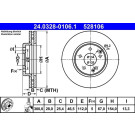 ATE | Bremsscheibe | 24.0328-0106.1