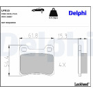 Delphi | Bremsbelagsatz, Scheibenbremse | LP915 Delphi | Bremsbelagsatz, Scheibenbremse | LP915