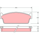 GDB1021 Bremsbelagsatz, Scheibenbremse GDB1021 Bremsbelagsatz, Scheibenbremse