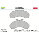 Valeo | Bremsbelagsatz, Scheibenbremse | 302578A