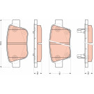 GDB3456 Bremsbelagsatz, Scheibenbremse GDB3456 Bremsbelagsatz, Scheibenbremse