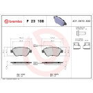 Brembo | Bremsbelagsatz, Scheibenbremse | P 23 108