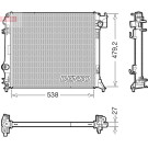 Denso | Kühler, Motorkühlung | DRM50049