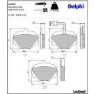 Delphi Bremsbelagsatz, Scheibenbremse LP475