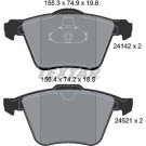 Textar Bremsbelagsatz, Scheibenbremse Q+ 2414201 Textar Bremsbelagsatz, Scheibenbremse Q+ 2414201