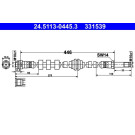 ATE | Bremsschlauch | 24.5113-0445.3