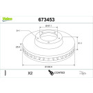 Valeo | Bremsscheibe | 673453