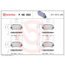 Brembo | Bremsbelagsatz, Scheibenbremse | P 68 002