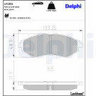Delphi | Bremsbelagsatz, Scheibenbremse | LP1895