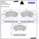Delphi | Bremsbelagsatz, Scheibenbremse | LP1609 Delphi | Bremsbelagsatz, Scheibenbremse | LP1609