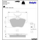 Delphi Bremsbelagsatz, Scheibenbremse LP1018