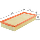 BOSCH F 026 400 387 Luftfilter