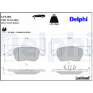 Delphi | Bremsbelagsatz, Scheibenbremse | LP2181