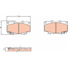 GDB3428 Bremsbelagsatz, Scheibenbremse COTEC GDB3428 Bremsbelagsatz, Scheibenbremse COTEC