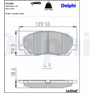 Delphi | Bremsbelagsatz, Scheibenbremse | LP1908