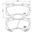 Brembo | Bremsbelagsatz, Scheibenbremse | P 83 107