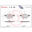 Brembo | Bremsbelagsatz, Scheibenbremse | P 24 158