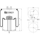 FEBI BILSTEIN 35621 Federbalg, Luftfederung