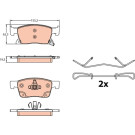 GDB2139 Bremsbelagsatz, Scheibenbremse GDB2139 Bremsbelagsatz, Scheibenbremse