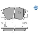 Meyle | Bremsbelagsatz, Scheibenbremse | 025 213 7316/W
