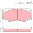 TRW | Bremsbelagsatz, Scheibenbremse | GDB1067