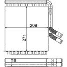 Mahle | Wärmetauscher, Innenraumheizung | AH 167 000P Mahle | Wärmetauscher, Innenraumheizung | AH 167 000P