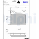 Delphi | Bremsbelagsatz, Scheibenbremse | LP18 Delphi | Bremsbelagsatz, Scheibenbremse | LP18