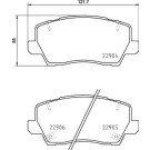 Brembo | Bremsbelagsatz, Scheibenbremse | P 30 114