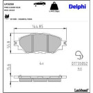 Delphi Bremsbelagsatz, Scheibenbremse LP3250 Delphi Bremsbelagsatz, Scheibenbremse LP3250