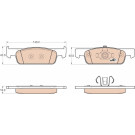 GDB2016 Bremsbelagsatz, Scheibenbremse COTEC GDB2016 Bremsbelagsatz, Scheibenbremse COTEC