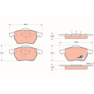 GDB1376 Bremsbelagsatz, Scheibenbremse COTEC GDB1376 Bremsbelagsatz, Scheibenbremse COTEC