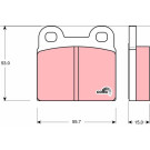 TRW | Bremsbelagsatz, Scheibenbremse | GDB102