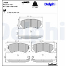 Delphi | Bremsbelagsatz, Scheibenbremse | LP964 Delphi | Bremsbelagsatz, Scheibenbremse | LP964