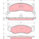 GDB1158 Bremsbelagsatz, Scheibenbremse GDB1158 Bremsbelagsatz, Scheibenbremse