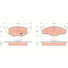 GDB1218 Bremsbelagsatz, Scheibenbremse COTEC