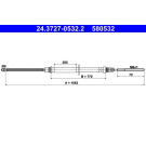 24.3727-0532.2 Seilzug, Feststellbremse 24.3727-0532.2 Seilzug, Feststellbremse