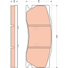 GDB1850 Bremsbelagsatz, Scheibenbremse GDB1850 Bremsbelagsatz, Scheibenbremse