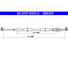 24.3727-0333.2 Seilzug, Feststellbremse 24.3727-0333.2 Seilzug, Feststellbremse