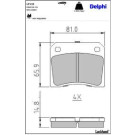 Delphi Bremsbelagsatz, Scheibenbremse LP133