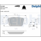 Delphi | Bremsbelagsatz, Scheibenbremse | LP1969 Delphi | Bremsbelagsatz, Scheibenbremse | LP1969