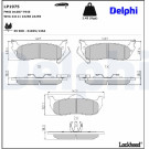 Delphi | Bremsbelagsatz, Scheibenbremse | LP1975