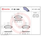 Brembo | Bremsbelagsatz, Scheibenbremse | P 83 046