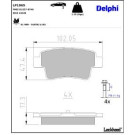 Delphi Bremsbelagsatz, Scheibenbremse LP1965