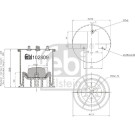 febi bilstein | Federbalg, Luftfederung | 102809