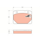 GDB140 Bremsbelagsatz, Scheibenbremse COTEC