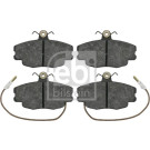 febi bilstein | 2 x FEBI Bremsbelagsatz, Scheibenbremse | 16241