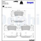 Delphi | Bremsbelagsatz, Scheibenbremse | LP611