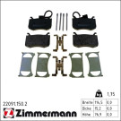 Zimmermann Bremsbelagsatz, Scheibenbremse 22091.150.2