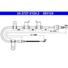 ATE | Seilzug, Feststellbremse | 24.3727-3124.2